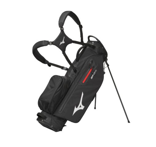 Mizuno BR-DRI waterproof Stand Bag Black/Silver