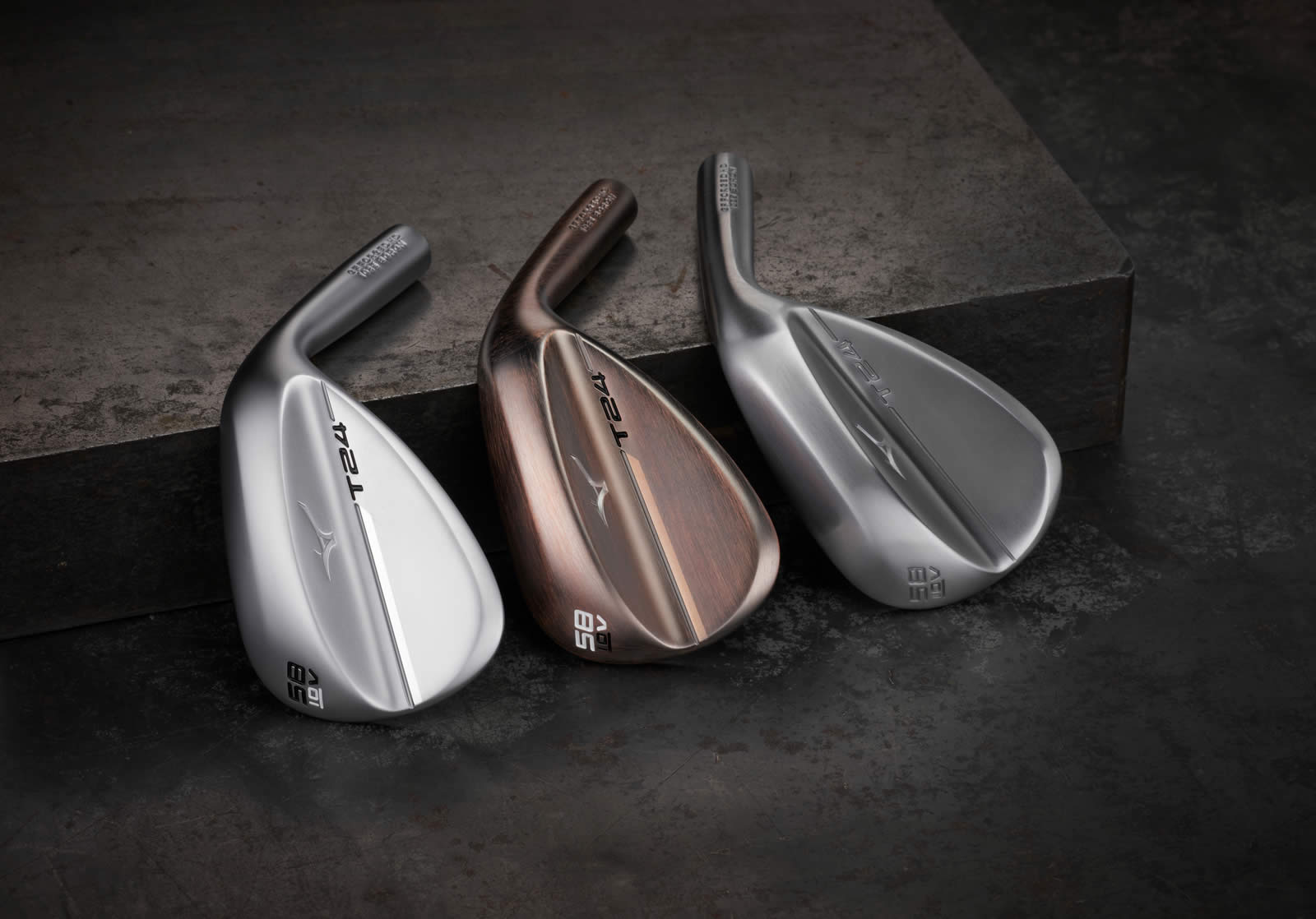 Mizuno T24 wedges satin, copper, raw