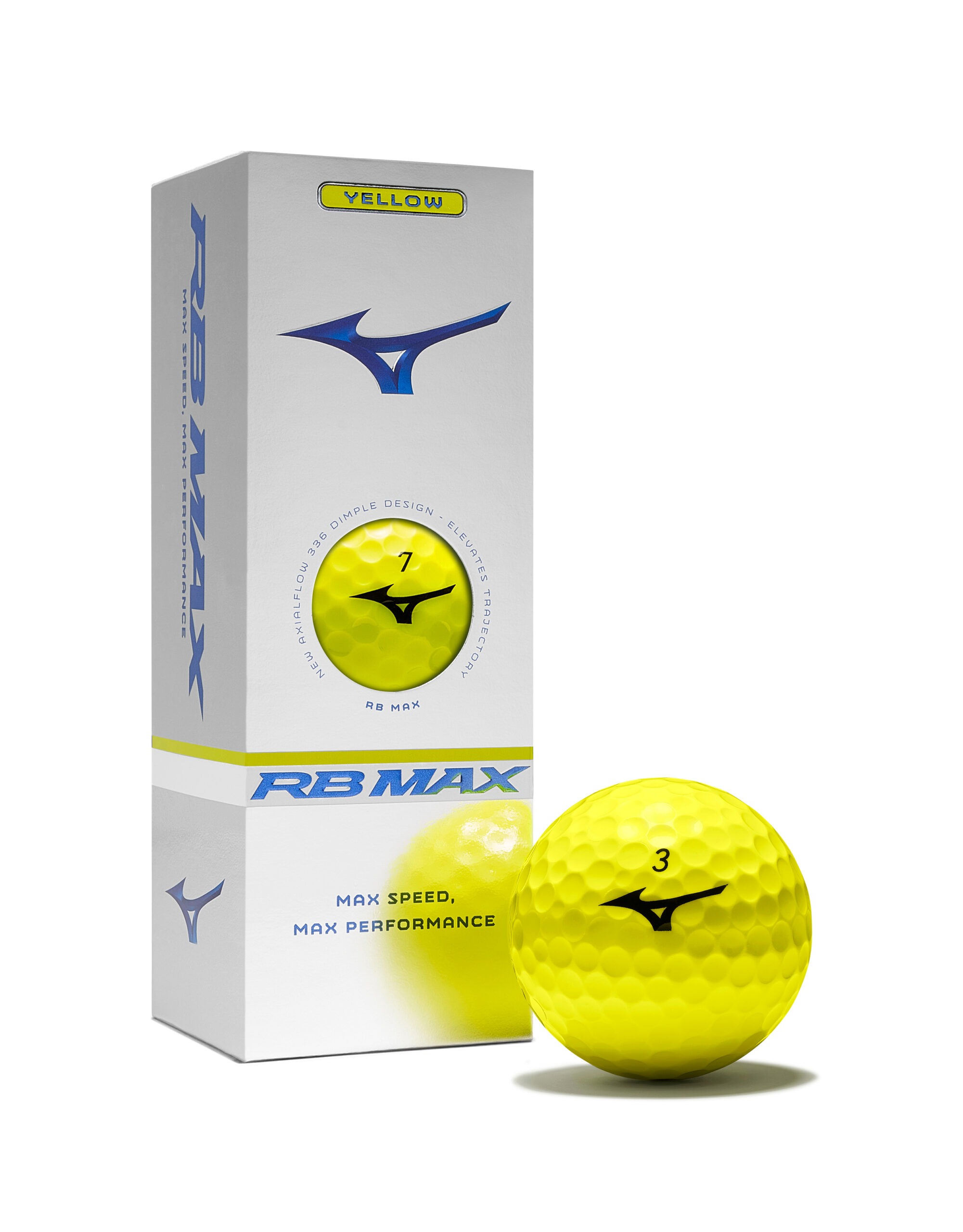 Mizuno RB MAX Yellow 1 Dozen 12 golf balls
