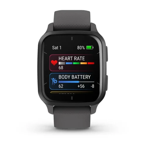 Garmin Venu® Sq 2Slate / Shadow Grey silicone band