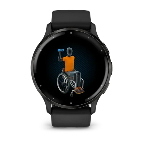 Garmin Venu® 3Slate/Black, Silicone band